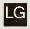 FD ELEVATOR FLOOR NUMBER THE LEXINGTON AVE LINE (LG- LOWER GROUND) SIGN