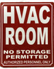 HVAC ROOM SAFETY SIGN