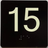 ELEVATOR FLOOR NUMBER THE LEXINGTON AVE LINE (15TH FLOOR) SIGN