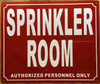 HPD SPRINKLER ROOM SIGN