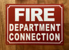 NYC FIRE DEPARTMENT CONNECTION SIGN