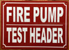 FIRE PUMP TEST HEADER SIGN