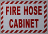 FIRE Hose Cabinet  Sign FIRE Hose Cabinet  Sign