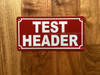 FD TEST HEADER SIGN