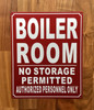 BOILER ROOM COMPLIANCE SIGN