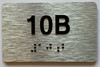 Apartment Number unit 10B Sign
