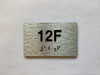 Apartment Number unit 12F Hpd Sign