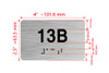 Apartment Number unit 13B Braille Sign