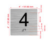 Elevator Floor Number / Elevator Jamb Plate 4 Hpd Sign