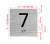Elevator Floor Number / Elevator Jamb Plate 7 Hpd Sign