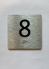Elevator Floor Number / Elevator Jamb Plate 8 Braille Sign