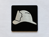 Elevator Floor Number / Elevator Jamb Plate helmet symbol Hpd Sign