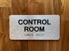 Control Room Sign with Raised Letters & Grade 2 Safety Sign