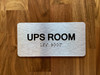 UPS Room Sign with Raised Letters & Grade 2 Safety Sign