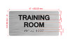Training Room Sign with Raised Letters & Grade 2 Hpd Sign