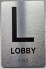 FLOOR L LOBBY Sign