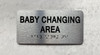 BABY CHANGING AREA Compliance Sign