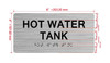 HOT WATER TANK HPD SIGN