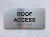 ROOF ACCESS Compliance Sign