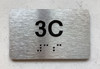APT# 3D SILVER Safety Sign