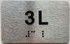 APT# 3L SILVER Sign