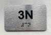 APT# 3N SILVER Ada Sign
