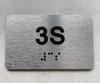 APT# 3S SILVER Safety Sign