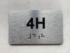 APT# 4H SILVER Safety Sign