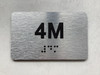 APT# 4M SILVER Safety Sign
