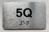 APT# 5Q SILVER Ada Sign