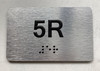 APT# 5R SILVER Ada Sign