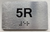 APT# 5R SILVER Safety Sign