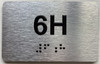 APT# 6H SILVER Sign