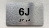 APT# 6J SILVER Compliance Sign