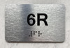 APT# 6R SILVER Safety Sign