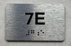 APT# 7E SILVER Ada Sign