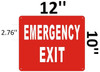 EMERGENCY EXIT   Building Sign EMERGENCY EXIT   Building Sign