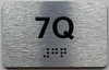 APT# 7Q SILVER Safety Sign