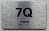APT# 7Q SILVER Sign