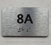 APT# 8A SILVER Ada Sign