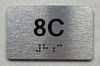 APT# 8C SILVER Ada Sign