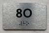 APT# 8O SILVER Ada Sign