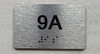APT# 9A SILVER Safety Sign