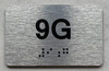 APT# 9G SILVER Safety Sign