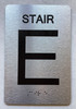 STAIR E Safety Sign