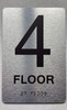 4 FLOOR Compliance Sign