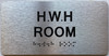 HWH ROOM SIGN