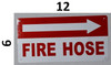 FIRE Hose Right Arrow  Signage