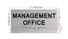 The Management Office with Raised Letters & Grade 2 Hpd Sign