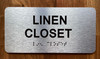 Linen Closet Ada Sign